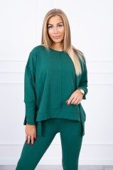 Set with an oversize blouse green