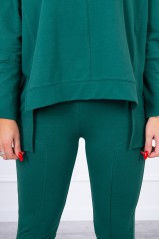 Set with an oversize blouse green