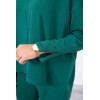 Set with an oversize blouse green