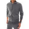 Men's zip-up jumper dark gray Dstreet