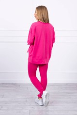 Set with an oversize blouse fuchsia