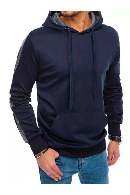 Dark blue men's hooded sweatshirt