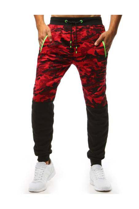 Men's sports pants camo red Dstreet