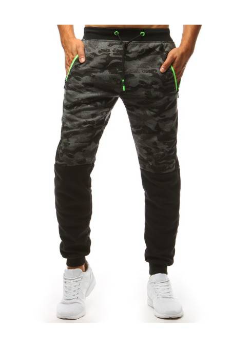 Men's sweatpants camo dark gray Dstreet