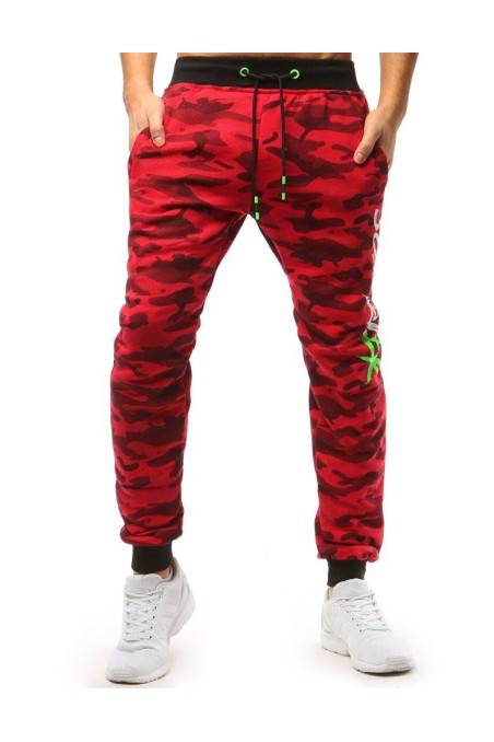 Red men's sports pants DS-ux3514