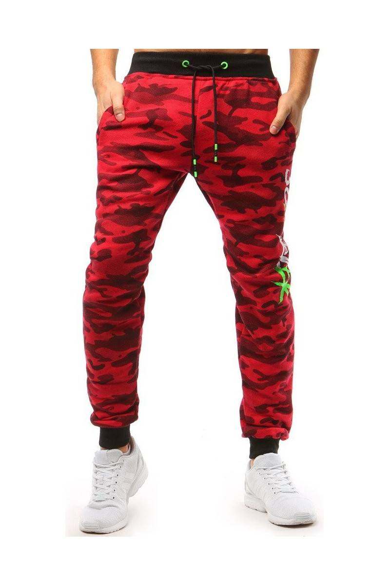 Red men's sports pants DS-ux3514