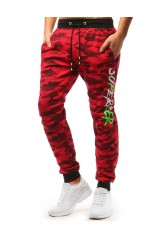 Red men's sports pants DS-ux3514