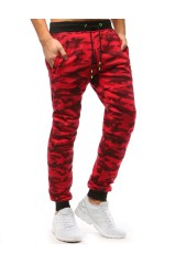 Red men's sports pants DS-ux3514