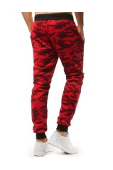 Red men's sports pants DS-ux3514