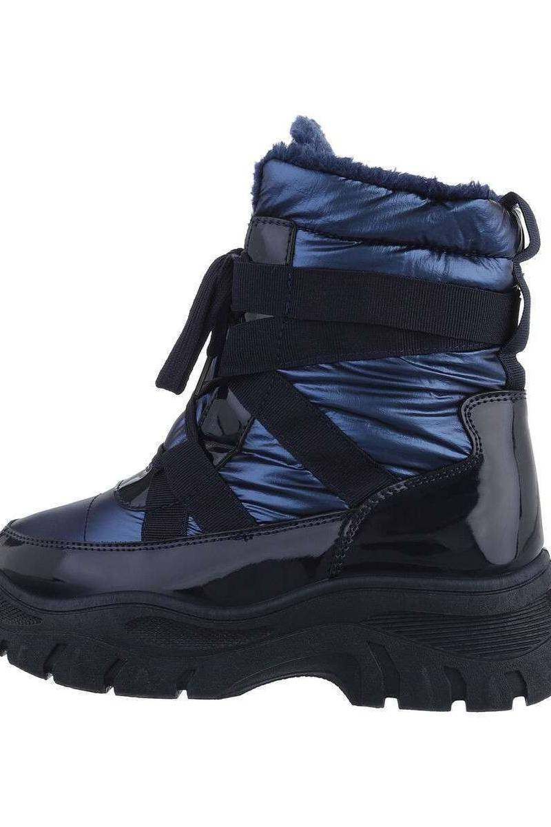 Women's winter boots in blue GR-GLT240-3