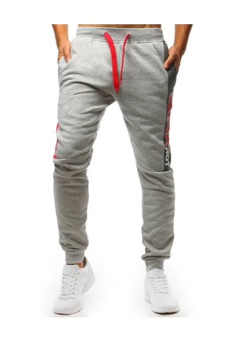 Men's sports pants light gray Dstreet DS-ux3519