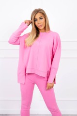 Set with an oversize blouse light pink