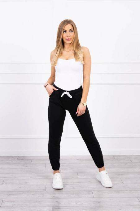 Cotton pants black