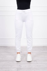 Cotton pants white