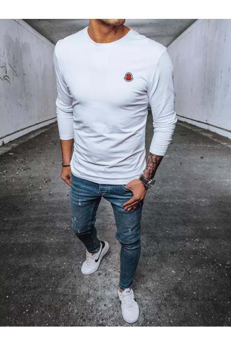 White long-sleeved shirt for men