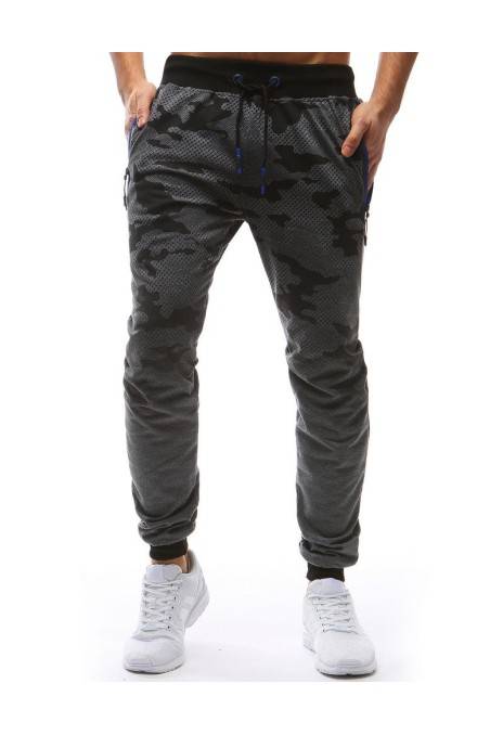 Men's dark gray sports pants DS-ux3627