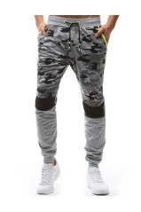 Men's light gray sports pants DS-ux3629