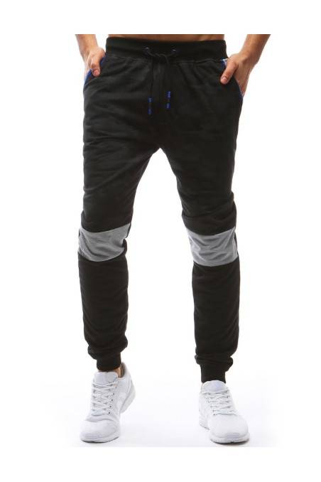 Men's black sports pants DS-ux3630