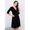 Black dress with 3/4 sleeves KES-2526-8314