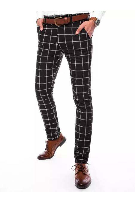 Black Dstreet Plaid Men's Pants DS-ux3692