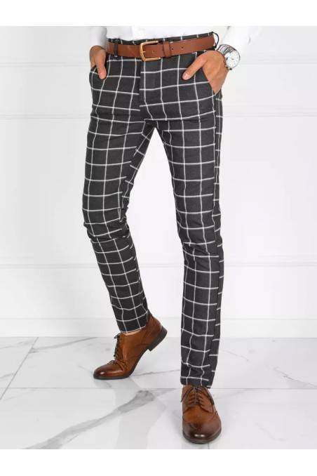 Dark Gray Dstreet Plaid Men's Pants DS-ux3695