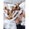 Women's sneakers TIRA brown color Dstreet