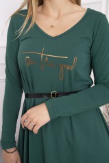 Dark green stylish dress