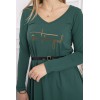 Dark green stylish dress