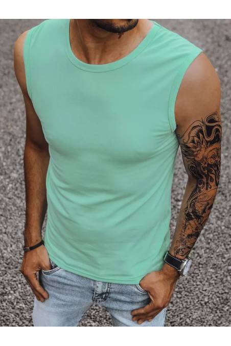 Men's sleeveless shirt in mint color