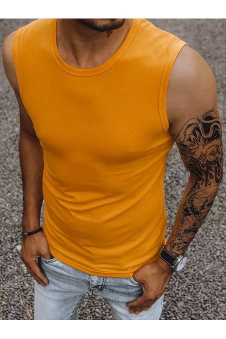 Orange Men's Sleeveless T-Shirt DS-rx4915