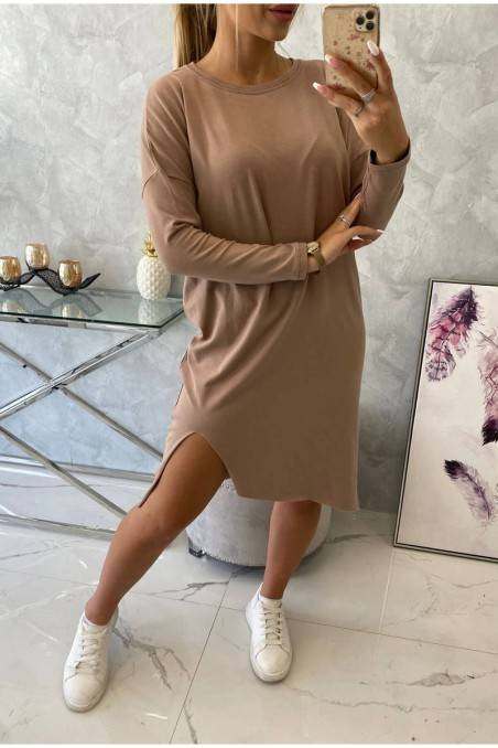 Beige dress KES-21884-9395