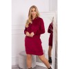 Burgundy velor dress