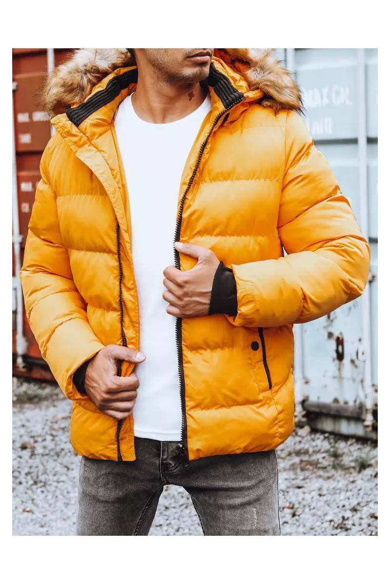 Yellow Men's Quilted Winter Jacket Dstreet DS-tx4162