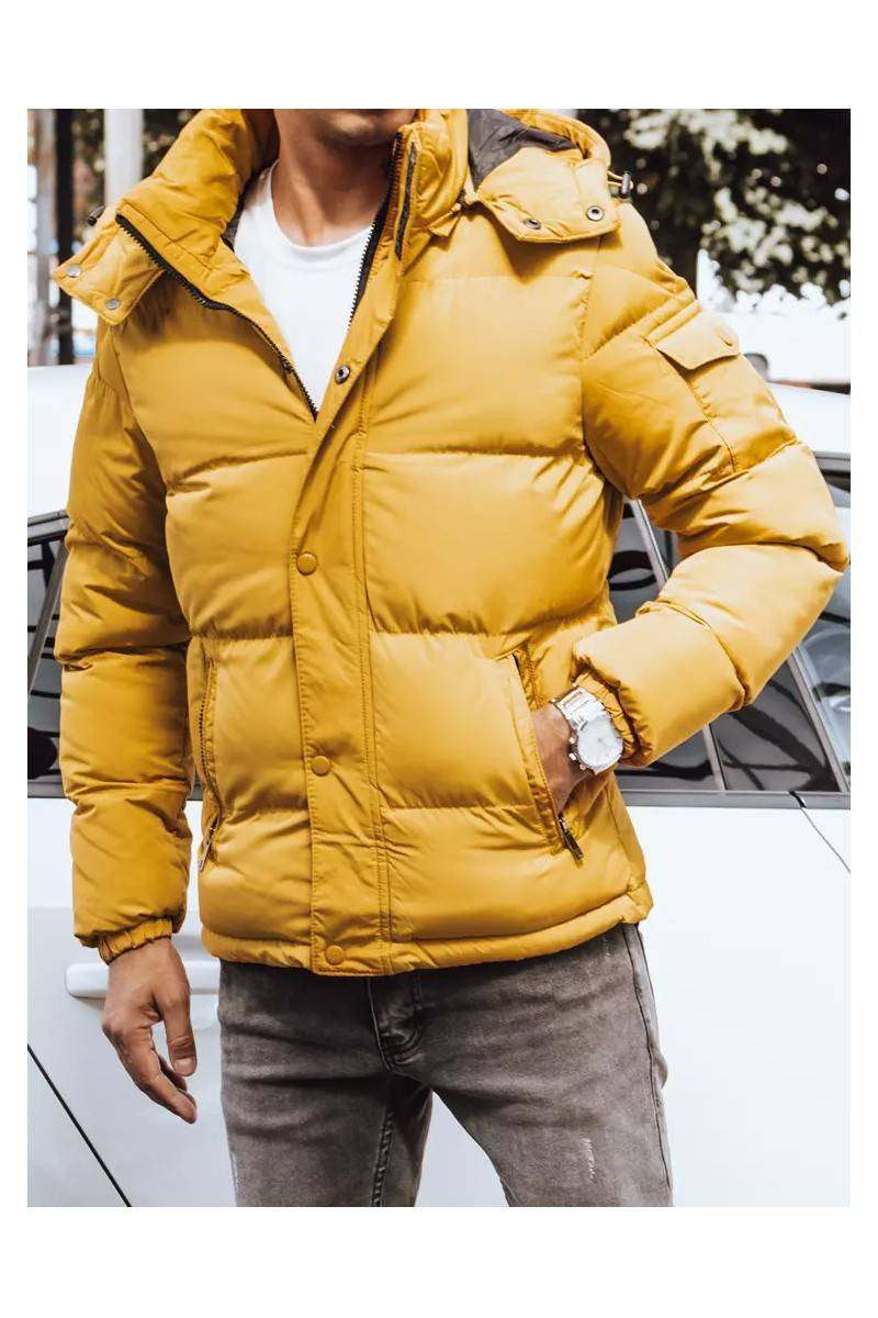 Yellow Men's Quilted Winter Jacket Dstreet DS-tx4180