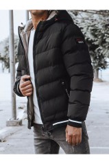 Dstreet Reversible Winter Black Jacket For Men