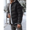 Dstreet Reversible Winter Black Jacket For Men