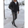 Dstreet Reversible Winter Black Jacket For Men