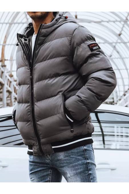 Dstreet Reversible Winter Dark Gray Jacket For Men