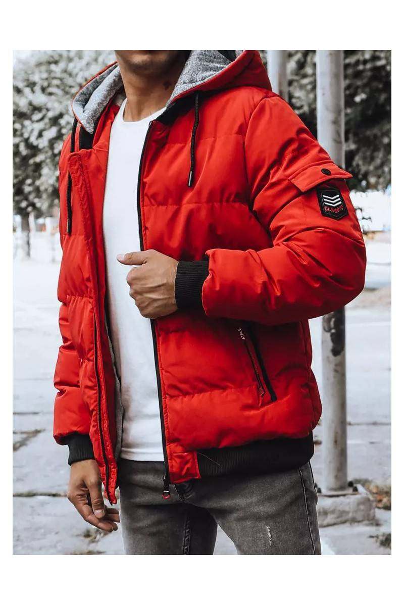 Red Men's Quilted Winter Jacket Dstreet DS-tx4220