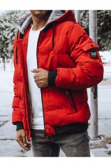 Red Men's Quilted Winter Jacket Dstreet DS-tx4220