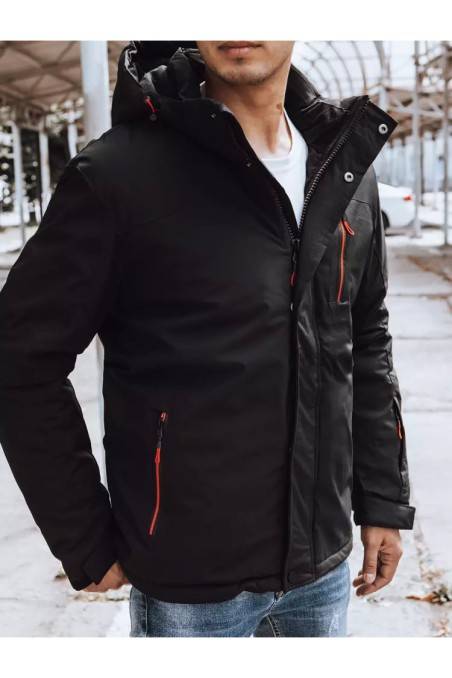 Black men's winter jacket Dstreet DS-tx4239
