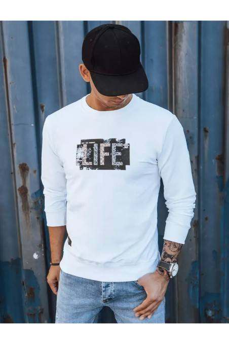 Men's white jumper Dstreet