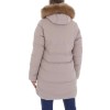 Cream colored women's winter jacket KL-RQW-7078