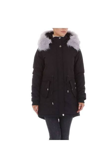 Black women's winter jacket KL-RSW-7421