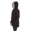 Black women's winter jacket KL-RSW-7421