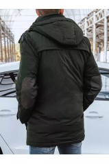 Men's dark green winter jacket Dstreet TX4280