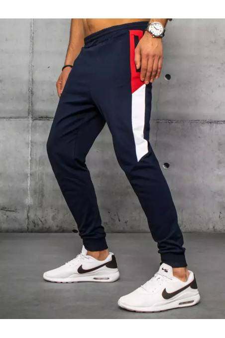 Dstreet UX3203 men's sports pants in dark blue color