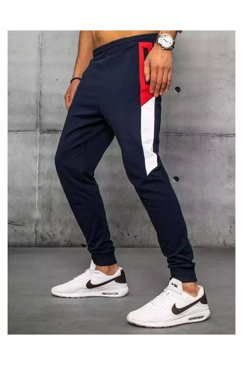 Dstreet UX3203 men's sports pants in dark blue color