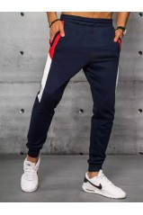 Dstreet UX3203 men's sports pants in dark blue color