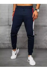 Dstreet UX3203 men's sports pants in dark blue color